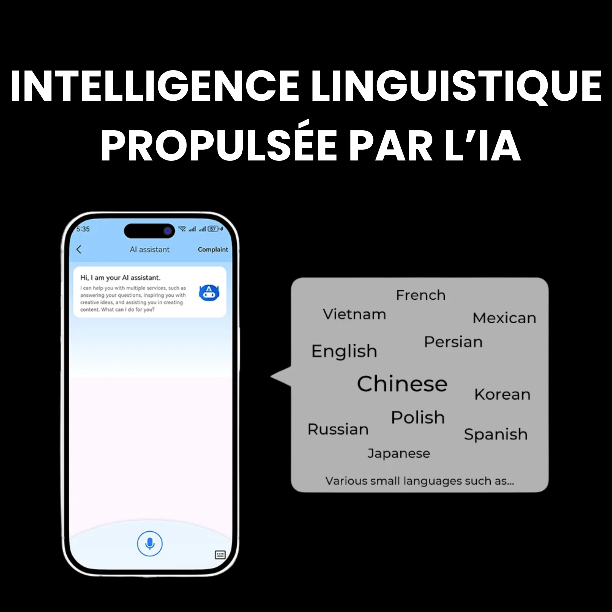 AI BUDS SmartVision™ : lunettes intelligentes de traduction IA.